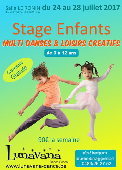 Stage multi-danses et loisirs créatifs