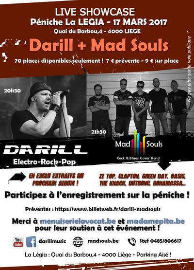 Darill (Electro Rock) et Mad Souls ( Cover Rock/Blues) Live Showcase
