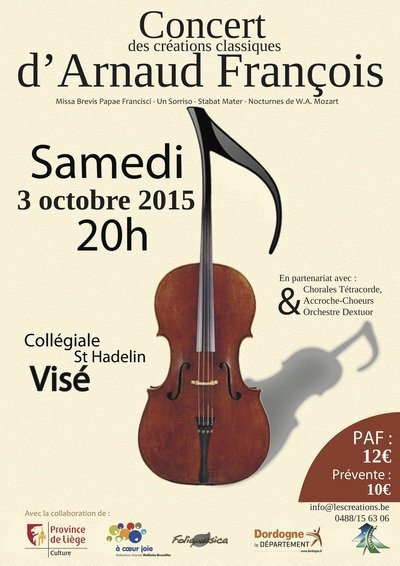 Les créations classiques d'Arnaud François, musique de chambre dans le style XVIIIème siècle