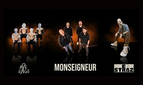 MONSEIGNEUR • DIEGO STRAZ • AVERAGE — une soirée rock franco
