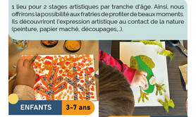 stage enfant ado Empreinte, papier, pinceau