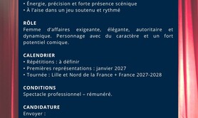 Casting Comédienne - Nord France