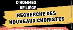  Les Disciples de Grétry - Recrutement de choristes Hommes