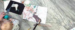 Atelier bébés - peinture