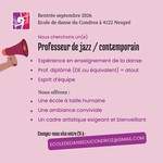 Recrutons un professeur de danse contemporaine / jazz