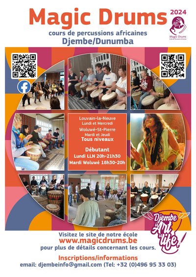 Magic Drums | Cours de djembé | Louvain-la-Neuve