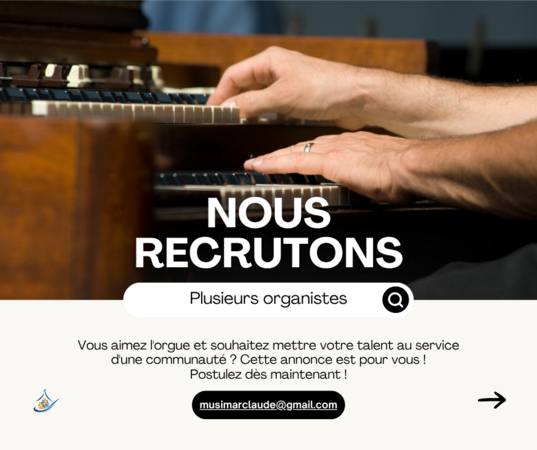 Organistes dans les églises - Unité Pastorale La Louvière
