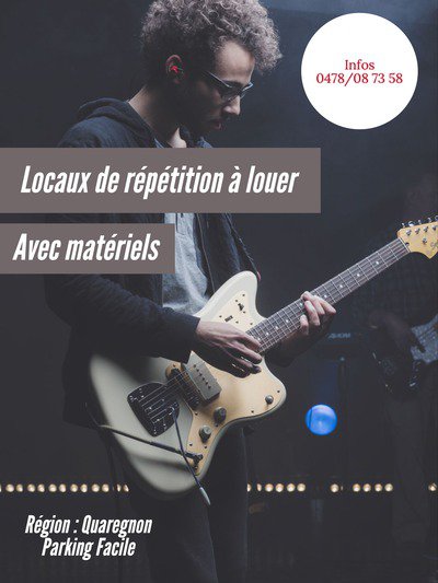 Locaux de répétition à louer Quaregnon
