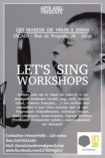 Let's Sing Workshops | Atelier de chant collectif | Liège