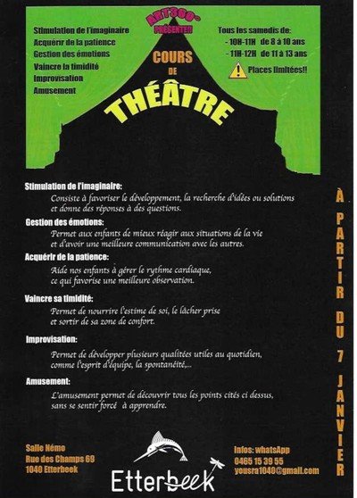 Art 360° - Cours de théâtre pour les kids