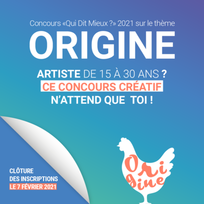 Inscription concours artistique « Qui dit mieux ? » 2021 