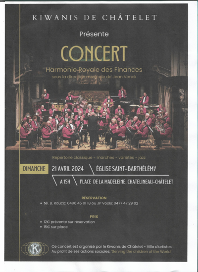 Concert de gala du Kiwanis de Châtelet