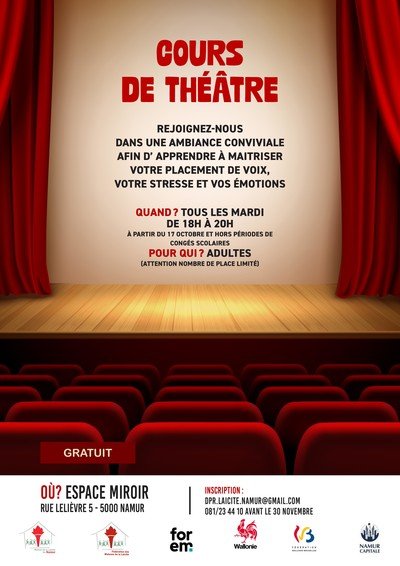 Maison de la laïcité - Cours de théâtre