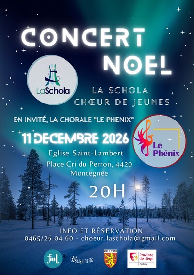 Concert de Noël : "La Schola" et le groupe vocal "Le Phénix"