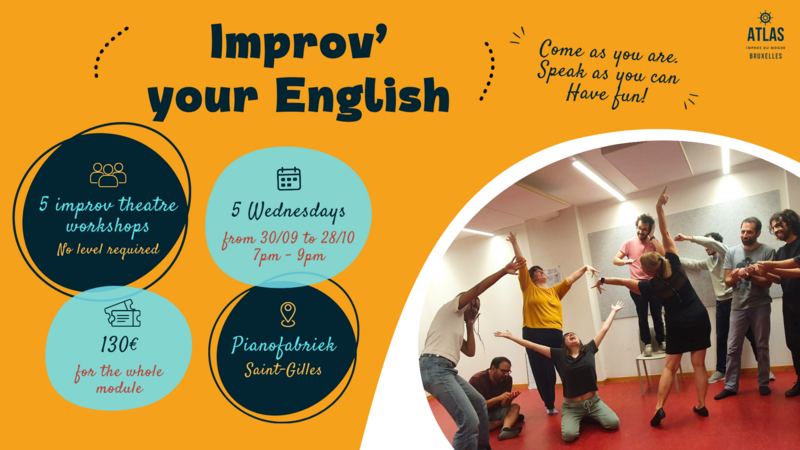 Atlas | Improvisation théâtrale en anglais | Saint-Gilles