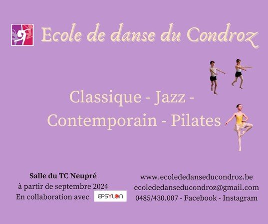 Ecole de danse du Condroz | Cours de danse | Plainevaux