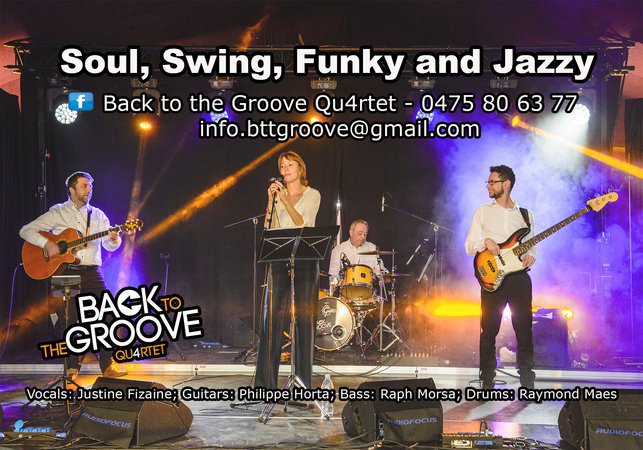 Back to the Groove Qu4rtet - Soul, Swing, Funk, Jazzy concert & diner concert