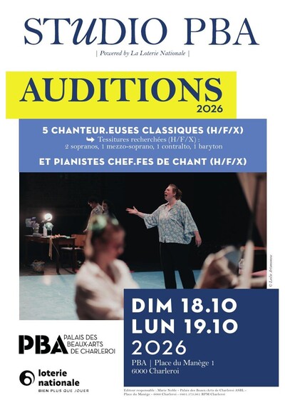 Auditions chanteur lyrique et pianiste