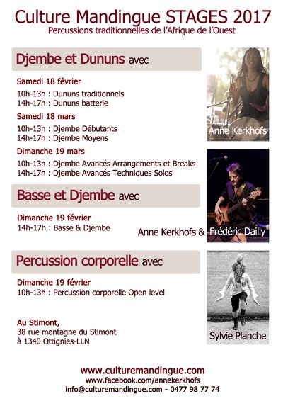 Culture Mandingue | Stages de percussions africaines | Ottignies