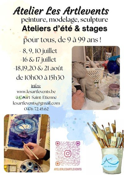 L'Art s'éveille cet été : Ateliers & Stages Art Plastiques