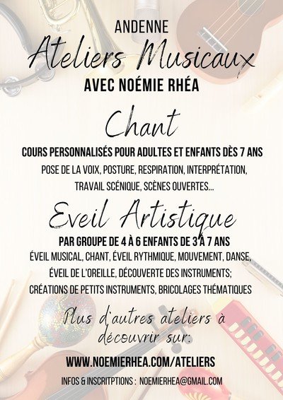 Noémie Rhéa | Chant et éveil artistique | Andenne