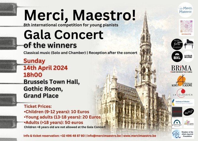 Gala Concert: International Piano Competition Merci,Maestro!