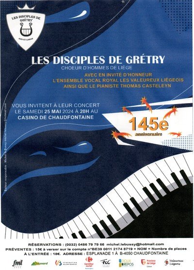Concert de Gala 145 Ans Les Disciples de Gretry  