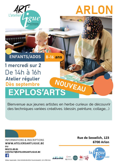 L'atelier Art'Ligue - Atelier enfant-ado Explos'Arts