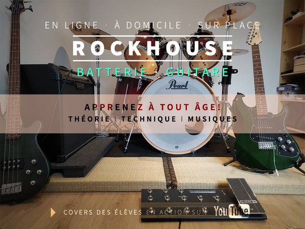 RockHouse | Cours de guitare ou batterie | Fosses-la-Ville