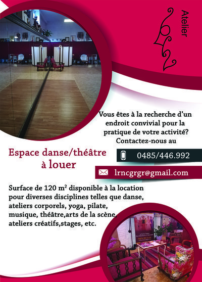 Salles de danse et de répétition à louer