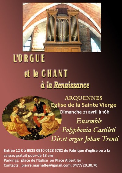 Concert orgue et chant à la Renaissance