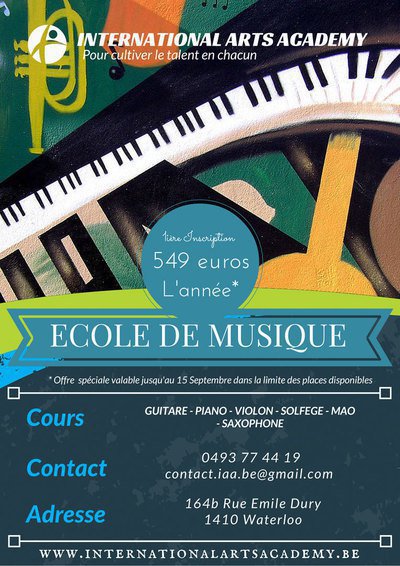 International Arts Academy | Cours de musique | Waterloo